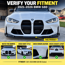 NINTE  Front Bumper Lip Kit  For BMW G80 M3 G82 G83 M4 2021-2026 Front Bumper Lip Kit 3PC