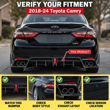 NINTE Yofer V2 Rear Diffuser+Corner Extension For 2018-24 Toyota Camry SE XSE - NINTE
