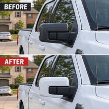 NINTE Side Mirror Cover Caps Overlays Fit for 2021-2026 Ford F150 Painted Gloss White Pair With Turn Signal Hole Sport Style Without Logo - NINTE