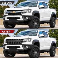 NINTE Front Grill For 2015-2020 Chevy Chevrolet Colorado Upper Grille WT LT Matte Black