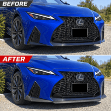 NINTE V-Style Front Bumper Lip Splitter for 2021-2025 Lexus IS300/IS350 F Sport – Aggressive Sport Aero - NINTE