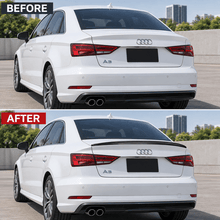 NINTE For 2013-2020 Audi A3 S3 RS3 Sedan 4 Door Trunk Spoiler Wing ABS Painted Accessories Exterior - NINTE