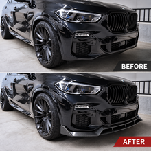 NINTE For 2019-2023 BMW G05 X5 M-Sport 4pc ABS Front Lip Front Bumper Splitters