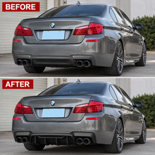 NINTE For 2011-2016 BMW F10 M Sport ABS F90 M5 Rear Diffuser Style NOT Fit 550/535