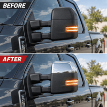 NINTE Tow Mirror Cover Caps for 2017-2023 Ford F-250/F-350 Super Duty – Sport Overlay Pair - NINTE