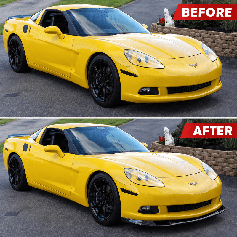 NINTE ZR1-Style Front Bumper Lip Splitter for 2005-2013 Chevrolet Corvette C6 Base – Track-Inspired Aero - NINTE