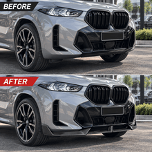 NINTE MP-Style Front Bumper Lip Splitter for 2024-2026 BMW G06 X6 M Sport LCI – Aggressive Sport Aero - NINTE