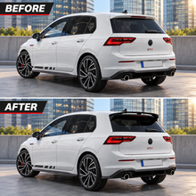 NINTE Rear Roof Spoiler Wing Fit For VW Golf 8 GTI 2020-2023 Painted Gloss Black One Piece Sport Style Without Logo