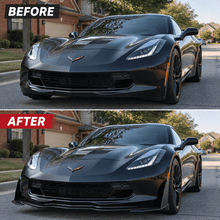 NINTE Stage 3 Front Bumper Lip & Winglet Kit for 2014-2019 Chevrolet Corvette C7 Stingray – Track-Inspired Aero - NINTE