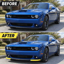 NINTE For 2015-2026 Dodge Challenger Scat Pack 2019-2026 R/T GT Front Lip Bumper Guard Front Splitter 2PCs - NINTE