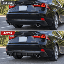 NINTE Shark-Fin Rear Bumper Diffuser for 2014-2016 Lexus IS250/IS350 – Aggressive Rear Aero - NINTE