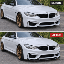NINTE For 2015-2020 Fits BMW F80 M3 F82 F83 M4 1 Piece Style Front Bumper Lip Front Lower Diffuser - NINTE