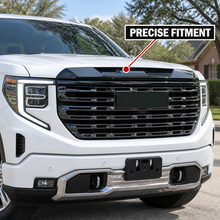 Laden Sie das Bild in den Galerie-Viewer, Front Grille Upper Top Molding Trim Piece Fit for GMC Sierra 1500 2022-2026 Chrome One Piece Style Without Logo