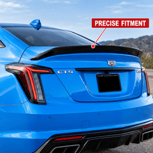 NINTE Rear Trunk Spoiler Wing Fit for Cadillac CT5 2020-2026 Painted Gloss Black One Piece V Blackwing Style Without Logo - NINTE