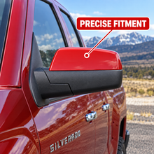 NINTE Mirror Caps Top Half For 2014-2019 Silverado & Sierra 1500 2500 3500