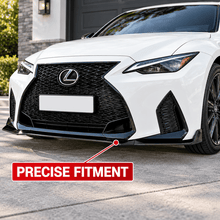 NINTE V-Style Front Bumper Lip Splitter for 2021-2025 Lexus IS300/IS350 F Sport – Aggressive Sport Aero - NINTE