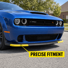 NINTE For 2015-2026 Dodge Challenger Scat Pack 2019-2026 R/T GT Front Lip Bumper Guard Front Splitter 2PCs - NINTE