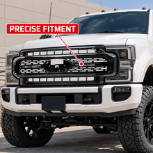 NINTE Front Bumper Grille for 2020-2023 Ford F250 F350 Super Duty ABS Gloss Black - NINTE