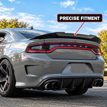 NINTE For 2015-2024 Dodge Charger Rear WickerBill Spoiler Gloss Black - NINTE