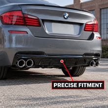 NINTE Rear Bumper Diffuser for 2011-2016 BMW 5 Series F10 520i/528i M Sport – Twin or Quad Exhaust Fitment - NINTE