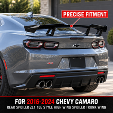 NINTE For 2016-2024 Chevy Camaro Rear Spoiler ZL1 1LE Style High Wing Spoiler Trunk Wing