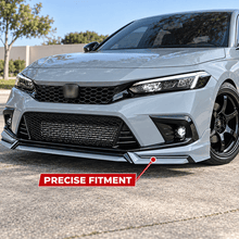 NINTE Front Lip For 2022-2024 Honda Civic Sedan/Hatchback Yofer V3 Style Bumper Spliter Chin - NINTE