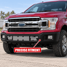 NINTE Front Bumper Face Bar Shell Fit for Ford F-150 2018-2020 Pickup with Fog Light Holes Matte Black Without Logo - NINTE