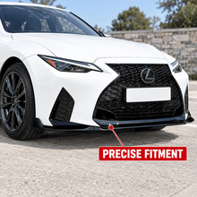 NINTE V-Style Front Bumper Lip Splitter for 2021-2025 Lexus IS300/IS350 F Sport – Aggressive Sport Aero - NINTE