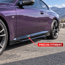 NINTE BLADE Style Side Skirts For 2022-2025 BMW 2 Series G42 230i M240i Extension Lip Splitters - NINTE