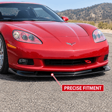 Load image into Gallery viewer, NINTE ZR1-Style Front Bumper Lip Splitter for 2005-2013 Chevrolet Corvette C6 Base – Track-Inspired Aero - NINTE