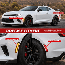 NINTE Smoked LED For 2016-2023 Chevy Camaro Front Rear Side Marker Lights - NINTE