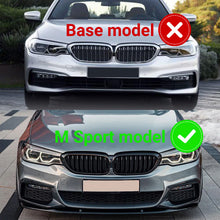 Cargar imagen en el visor de la galería, NINTE Front Lip For 2017-2020 BMW 5 Series G30 M Sport ABS Painted MP Style Lower Splitter