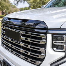 Laden Sie das Bild in den Galerie-Viewer, Front Grille Upper Top Molding Trim Piece Fit for GMC Sierra 1500 2022-2026 Chrome One Piece Style Without Logo