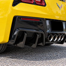 NINTE STG 3 Big Fin Rear Diffuser FOR 2014-2019 Chevrolet Corvette C7 Gloss Black