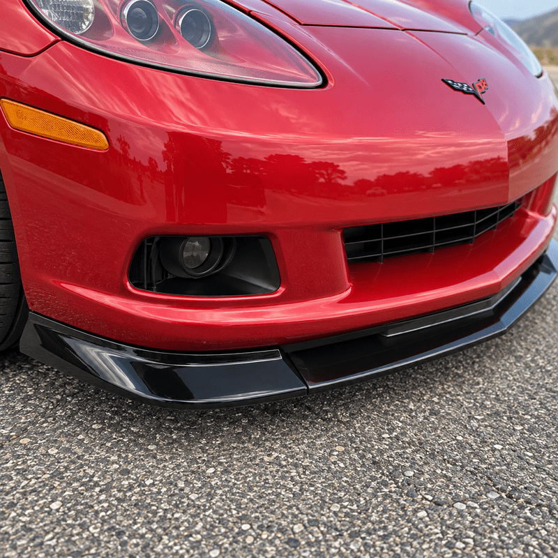 NINTE ZR1-Style Front Bumper Lip Splitter for 2005-2013 Chevrolet Corvette C6 Base – Track-Inspired Aero - NINTE