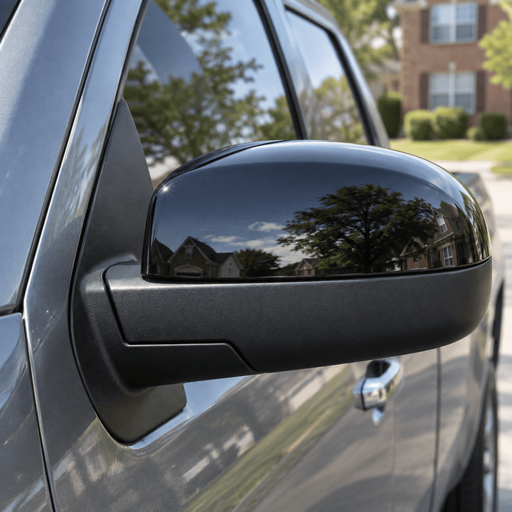NINTE Side Mirror Cover Caps for 2007-2013 Chevy Silverado 1500, GMC Sierra 1500 & Yukon, Pair - NINTE