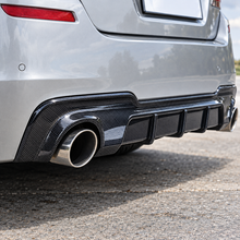 NINTE For 2011-2017 BMW 5-Series F10 F11 535d 535i Rear Diffuser M Sport MP Style Twin Outlet Rear Bumper Lip