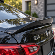 NINTE 2014–2024 Infiniti Q50 Rear Spoiler One Piece PSM Style Without Logo