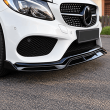 NINTE For 2015-2018 Benz C-Class W205 Sport Front Lip Front Bumper Lip Splitter ABS 3PCS - NINTE