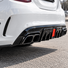 NINTE B Style Rear Diffuser for 2015-2021 Benz W205 C-Class Sedan C63 C63S C43 C43S AMG - NINTE