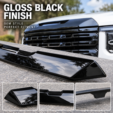 Laden Sie das Bild in den Galerie-Viewer, Front Grille Upper Top Molding Trim Piece Fit for GMC Sierra 1500 2022-2026 Chrome One Piece Style Without Logo