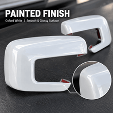 NINTE Side Mirror Cover Caps Overlays Fit for 2021-2026 Ford F150 Painted Gloss White Pair With Turn Signal Hole Sport Style Without Logo - NINTE