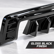 Laden Sie das Bild in den Galerie-Viewer, NINTE Rear Bumper Diffuser Lip Splitter Fit for 2016-2023 Chevrolet Camaro Painted Gloss Black Quad Exhaust Sport Style Without Logo