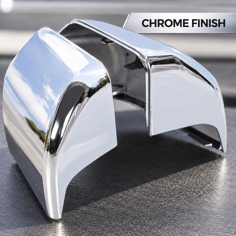 NINTE Mirror Caps for 2015-2020 Ford F-150, Non-Tow Top-Half Covers, 2-Piece - NINTE