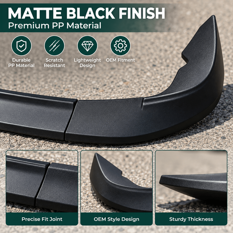 NINTE ZR1-Style Front Bumper Lip Splitter for 2005-2013 Chevrolet Corvette C6 Base – Track-Inspired Aero - NINTE