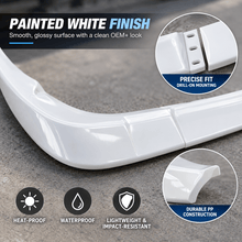 NINTE Front Bumper Lip Splitter Kit Fit for Corvette C6 Base Model 2005-2013 Painted Gloss Black ABS Plastic 3-Piece ZR1 Style