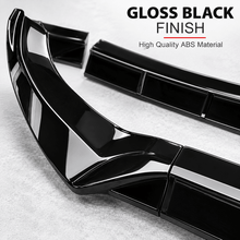 NINTE For 2015-2018 Benz C-Class W205 Sport Front Lip Front Bumper Lip Splitter ABS 3PCS - NINTE