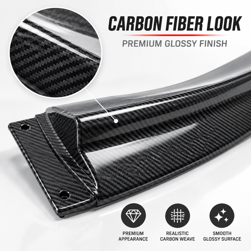 NINTE ZR1-Style Front Bumper Lip Splitter for 2005-2013 Chevrolet Corvette C6 Base – Track-Inspired Aero - NINTE
