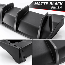 NINTE Rear Bumper Lip Splitter Kit Fit for Chevrolet Corvette C6 2005-2013 Painted Gloss Black ABS Plastic Without Logo - NINTE
