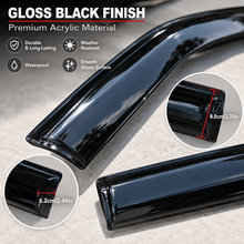 NINTE Window Visor Rain Guards For 2019-2025 Chevy Silverado/GMC Sierra 1500 - NINTE